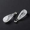 Natural Quartz Crystal Pendants X-G-F707-16-3