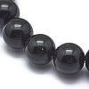 Synthetic Black Stone Bead Stretch Bracelets BJEW-K212-B-032-3