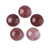 Natural Strawberry Quartz Gemstone Cabochons G-T020-18mm-16-1