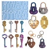 Key & Lock Pendant DIY Silicone Pendant Molds DIY-F139-05-1