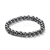 Synthetic Non-magnetic Hematite Beaded Stretch Bracelets BJEW-D446-C-22-2