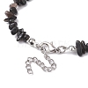 Natural Obsidian Chip Beaded Necklace NJEW-JN04615-12-4