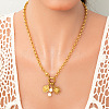 Ocean 304 Stainless Steel & Faux Pearl Pendant Necklaces FS-WG3F40F-02-2