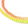 Transparent Gradient Color Glass Beads Strands X1-GLAA-H021-01B-09-3
