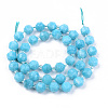 Natural Quartz Beads Strands G-R482-09-8mm-1-2