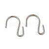 304 Stainless Steel S-Hook Clasp STAS-C085-03F-P-1