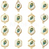 24Pcs 8 Styles Alloy & Resin Connector Charms RESI-CJ0004-97-1