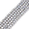Electroplate Glass Beads Strands EGLA-A044-P3mm-B19-1