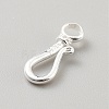 925 Sterling Silver Hook Clasps STER-WH0016-18S-2