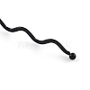 Hair Accessories Iron Wavy Hair Band Findings X-OHAR-Q043-08-2