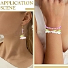 50Pcs 5 Colors Acrylic Charms PALLOY-YW00127-6