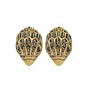 Bird Head Brass Micro Pave Cubic Zirconia Stud Earrings FS-WGB6FCA-01-1
