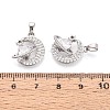 Brass Micro Pave Cubic Zirconia Pendants KK-D357-16C-P-3