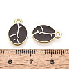 Alloy and Enamel Pendants PALLOY-T093-11A-G-3