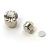 Stainless Steel Magnetic Ear Studs with Rhinestone EJEW-I054B-06-1