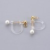 Plastic Clip-on Earring Findings STAS-P221-24G-2