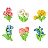12Pcs 6 Styles Opaque Resin Decoden Cabochons RESI-FS0001-68-1