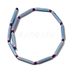 Handmade Lampwork Chevron Beads LAMP-Z019-01-04-2
