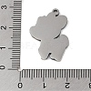 Non-Tarnish 304 Stainless Steel Pendants STAS-C095-42P-3