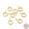 925 Sterling Silver Screw Eye Peg Bails STER-D035-42G-4