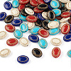 BEADTHOVEN 100Pcs 5 Colors Plating Retro Acrylic Beads PACR-BT0001-01-10