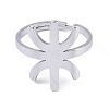 Non-Tarnish 304 Stainless Steel Adjustable Finger Rings RJEW-C074-02P-3