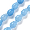 Natural Aquamarine Dyed Beads Strands G-B106-A10-02-1