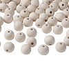 Natural Unfinished Wood Beads WOOD-S651-14mm-LF-1