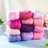 60G 12 Colors Needle Felting Wool Roving DIY-TA0012-85-7