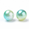 Rainbow Acrylic Imitation Pearl Beads LS-OACR-R065-6mm-A03-2