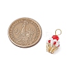 Glass Seed Beaded Cupcake Pendants PALLOY-MZ00581-01-2