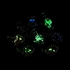 Luminous Translucent Resin Pendants RESI-D057-05-6