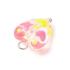 Handmade Glass Enamel Pendants PALLOY-JF04118-02-5