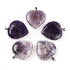Natural Amethyst Pendants G-S364-006C-1
