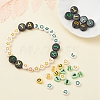 414Pcs 8 Style Heart & Flat Round Opaque/Transparent Acrylic Beads MACR-YW0001-46-7