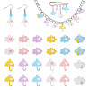  24Pcs 12 Style Spray Painted Alloy Pendants FIND-TA0002-55-11