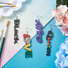 DIY Word Style Earring Making Kits DIY-TA0008-61-13