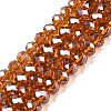 Electroplate Glass Beads Strands EGLA-A044-T8mm-A04-1