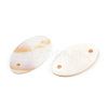 Natural Freshwater Shell Connector Charms X-SHEL-N026-214A-A01-4