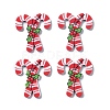 Christmas Style Printed Acrylic Cabochons MACR-O045-01F-1