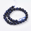 Natural Blue Tiger Eye Beads Strands X-G-G099-6mm-13-2