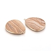 Natural Picture Jasper Pendants G-E526-09J-3
