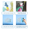 Waterproof PVC Colored Laser Stained Window Film Adhesive Stickers DIY-WH0256-018-3