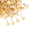 304 Stainless Steel Stud Earring Findings X-STAS-E025-4G-2