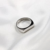 Rectangle 304 Stainless Steel Finger Rings for Men FS-WGDBD74-06-1