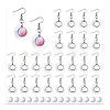 30Pcs Natural Capiz Shell Dangle Earring Settings EJEW-PH01453-6
