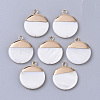 Electroplate Freshwater Shell Pendants SHEL-S276-61B-1