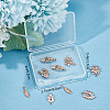 SUNNYCLUE 12Pcs 6 Style Brass Micro Pave Cubic Zirconia Pendants KK-SC0003-15-6