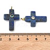 Dyed Natural Lapis Lazuli Pendants G-B180-01G-05-3