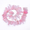 Natural Crackle Quartz Crystal Dyed Beads Strands G-I345-05B-3